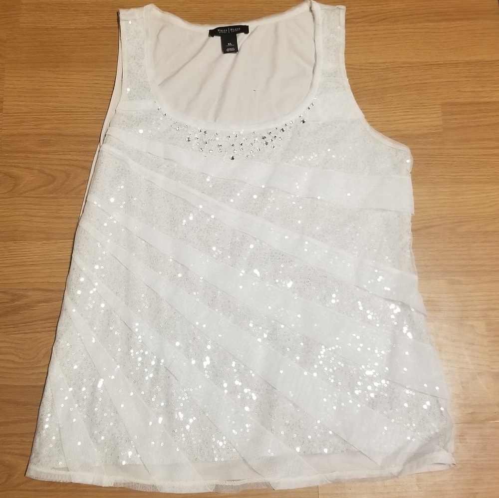 White House Black Market Sparkly Tank